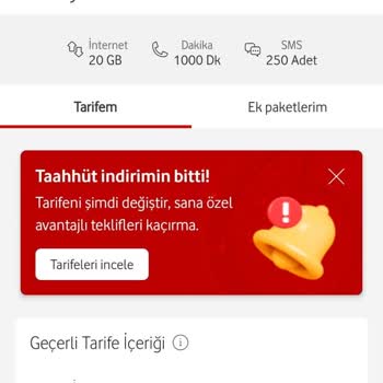 Vodafone Fatura Artışı Ve Yetersiz Bilgilendirme