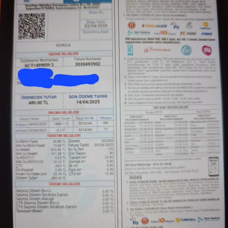 Kıyas Usulü Fatura Şoku