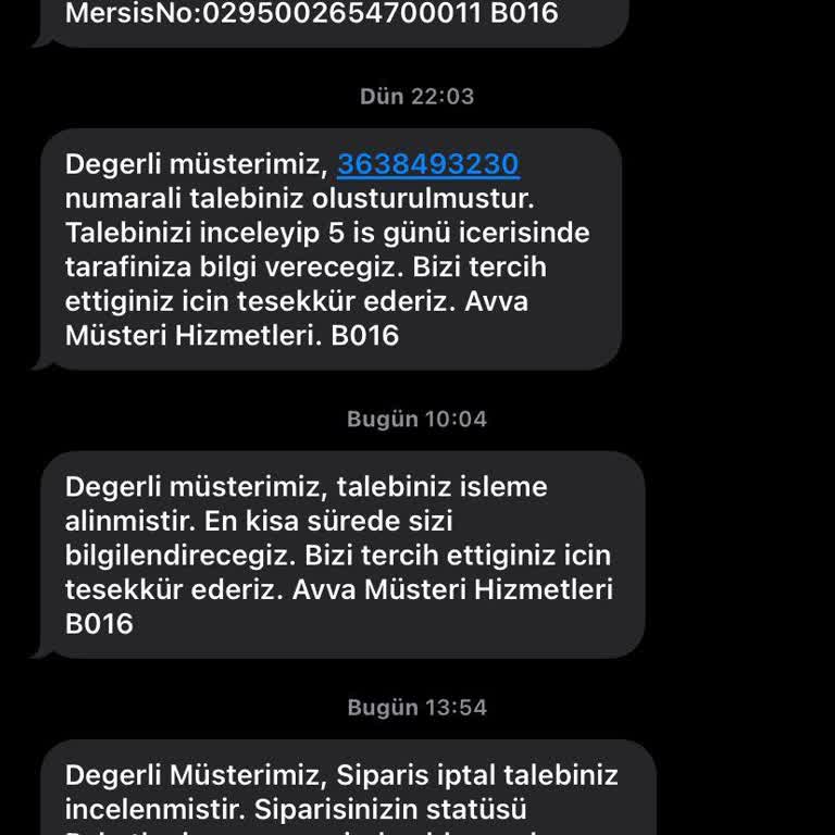 Geç İptal İşlemi Ve Yetersiz Müşteri Hizmetleri