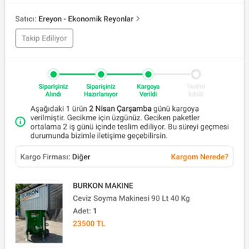 Trendyol'dan Sipariş Edilen Ürün Teslim Edilemiyor!