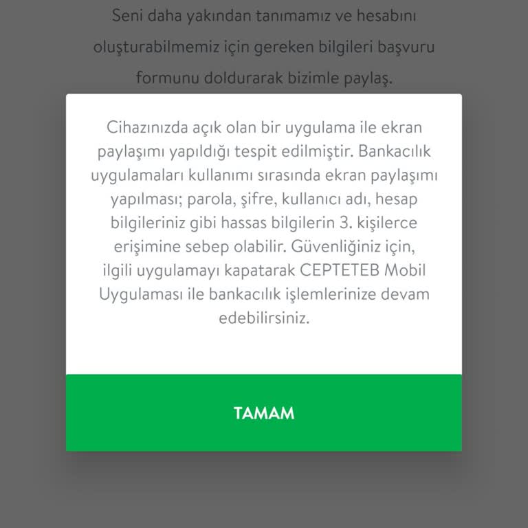 TEB Mobil Bankacılık Giriş Sorunu
