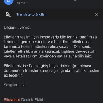 Bilet Aktarımı Ve Güvenlik Endişeleri