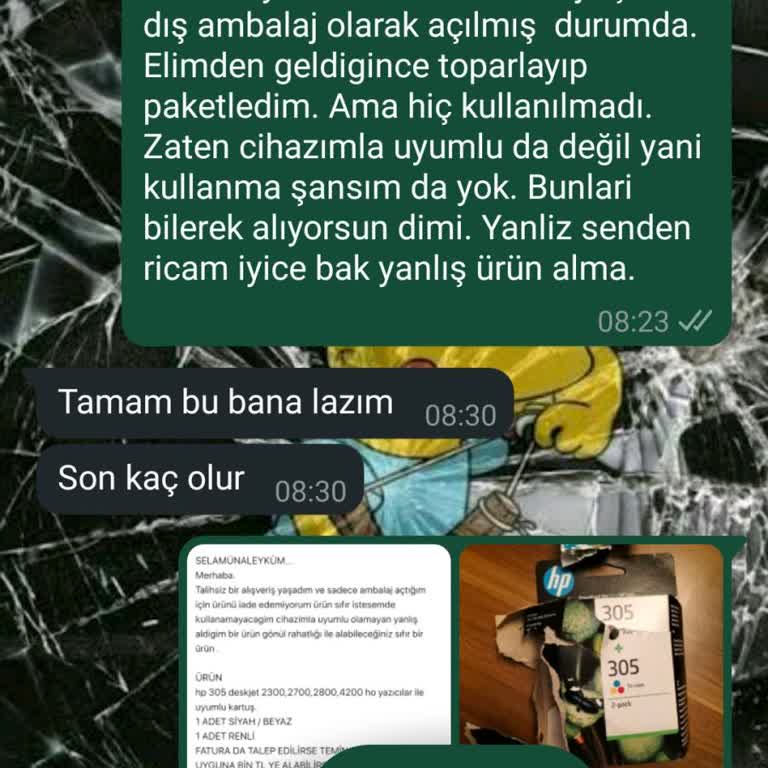 Yanlış Kartuş Alışverişi Ve İade Sorunu