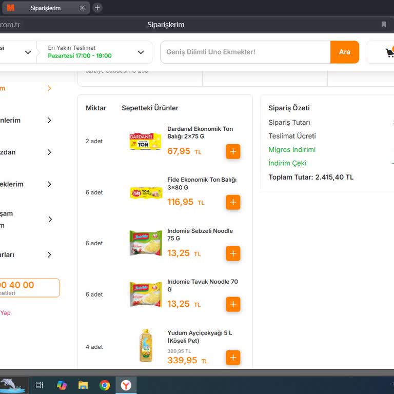 Migros Sanal Market Kampanya Mağduriyeti
