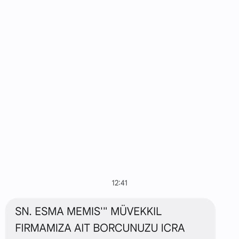 Sahte Borç İddiasıyla Panik Yaratma Girişimi