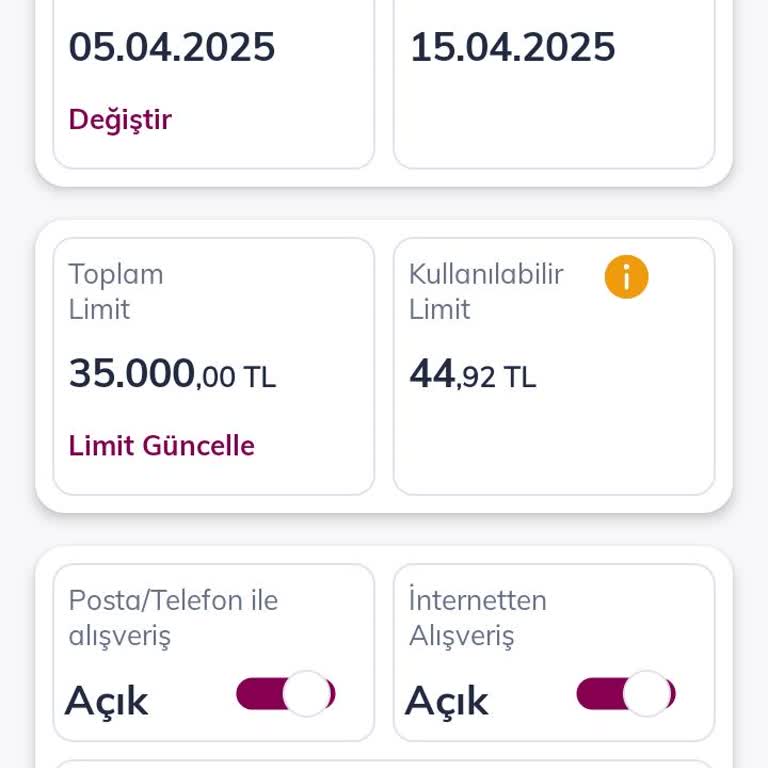 QNB Türkiye Kredi Kartı Borcu Ödendi, Kısıtlama Hala Kalkmadı