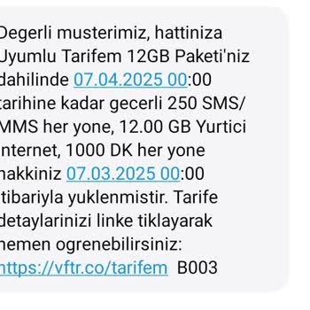 Tarife Değişikliğinde Yanıltıcı Bilgilendirme