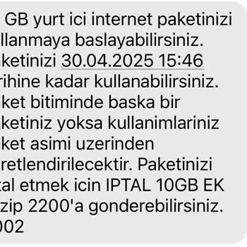 Turkcell'de İnternet Paketi Sorunu Ve Müşteri Memnuniyetsizliği