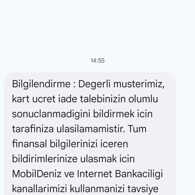 Kredi Kartı Ücreti İadesi Sorunu Ve Yanıltıcı Bilgilendirme