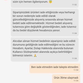Kayıp Ürün Ve Haksız Hizmet Bedeli Kesintisi