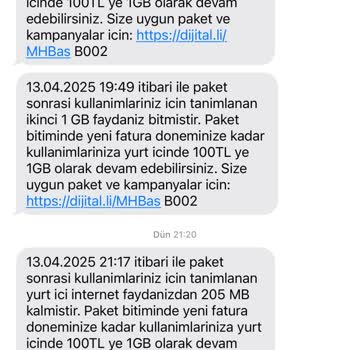 Turkcell'in Hatalı İnternet Kullanım Ücretlendirmesi