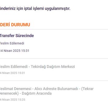 Hepsiburada'dan Yanlış İletişim Ve Teslimat Sorunu