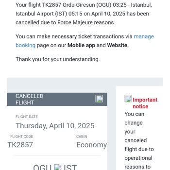 Türk Hava Yolları İle Yaşanan Bilet Erteleme Krizi