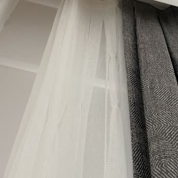 Taç Yeni Aldığım Tül Perdede Kullanım Öncesi İp Çekilmeleri