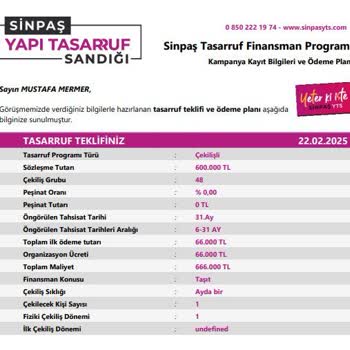 Sinpaş Yapı'dan Cayma Hakkı Ve İade Sorunu