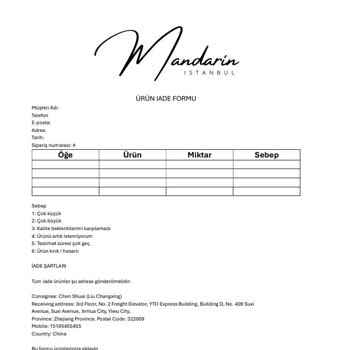 Mandarin İstanbul'dan Aldığım Gömlekler Hayal Kırıklığı Yarattı