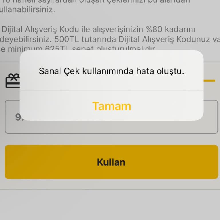 Pluxee Uygulaması Ve Migros Sanal Çek Sorunu
