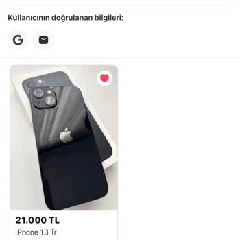 Letgo'da Şüpheli İphone13 Satıcısı
