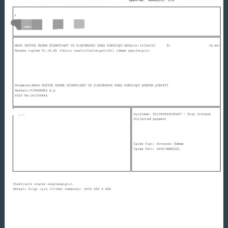Etsy Ödemesi Hakkında Belirsizlik