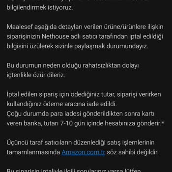 Nethouse Satıcısının Sipariş İptal Ve Fiyat Artışı Taktikleri
