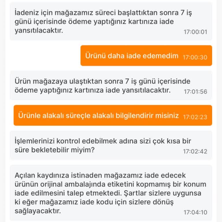 İletişim Sorunlarıyla Dolanan İade Süreci