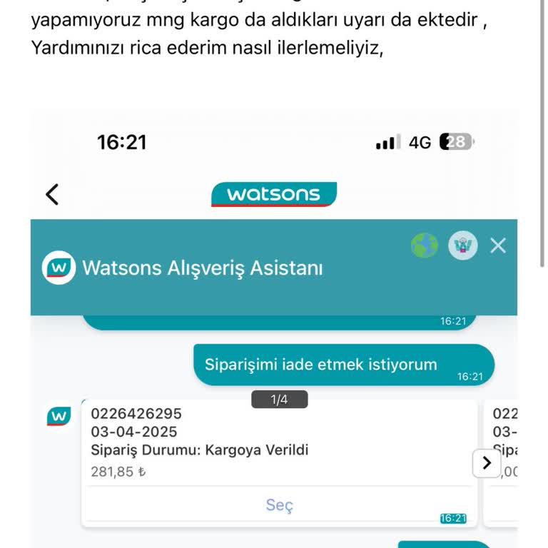 Müşteri Hizmetlerinde Yavaşlık Ve İade Sürecinde Pişmanlık