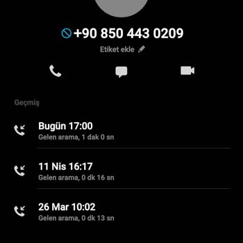 08504430209 Sahte Arama