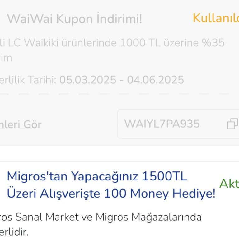 İptal Edilen Siparişin Kuponu Geri Yüklenmiyor