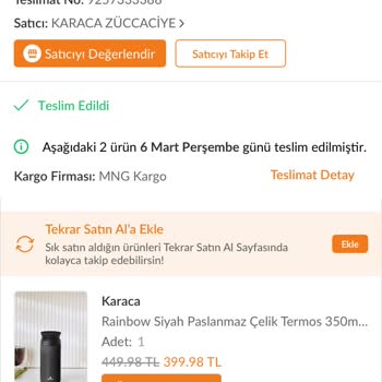 Karaca Küçük Boy Termosu Sıcak Tutmuyor