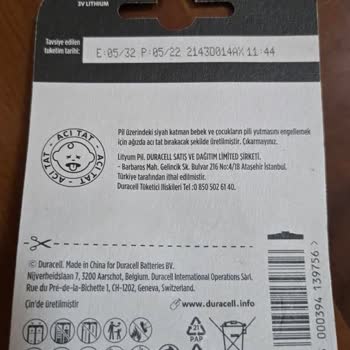 Duracell Pilde Oksitlenme Sorunu