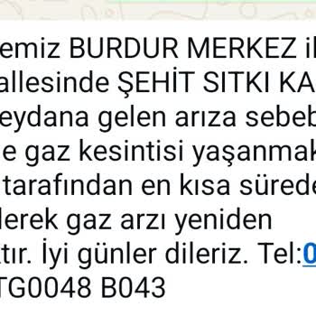 Gaz Kesintisi Ve Kombi Arızası Nedeniyle Mağduriyet