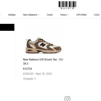 Sutore'dan Sipariş Verdim Ürün Ortada Yok Para İadesi Bekliyorum