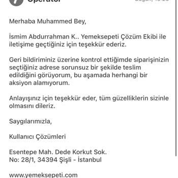 Teslim Edilmeyen Siparişin Yanıltıcı İşaretlenmesi Ve Yetersiz Destek