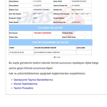 Aras Kargo Alaşehir Şubesi İle Sürekli Yaşanan Dağıtım Sorunları