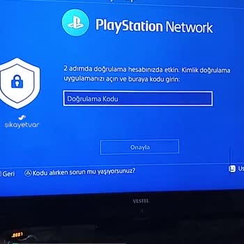 Sony Eurasia PS4 İki Adımda Doğrulama Sorunu