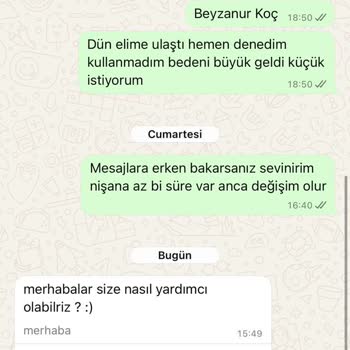 Değişim Talebine Cevap Vermeyen Butik Ve Saygısız Müşteri Hizmetleri