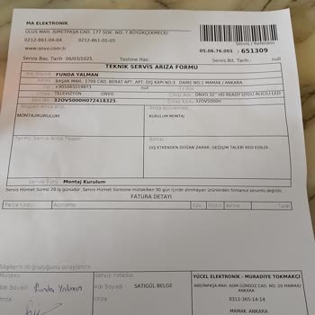 Kırık Televizyon Ve İade Sürecinde Yaşanan Sorunlar