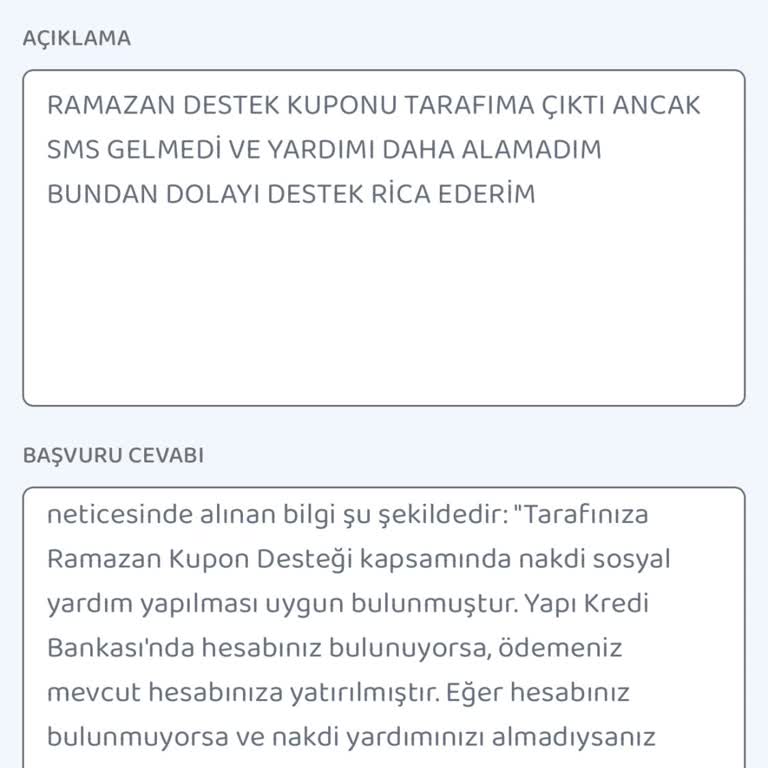 İstanbul Büyükşehir Belediyesi Ramazan Desteği Kuponu Sorunu