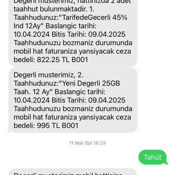 Taahhüt Süresi Dolmadan Gelen Yüksek Fatura Şoku