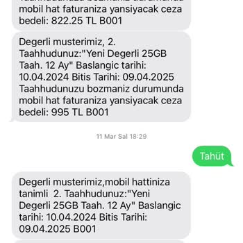 Taahhüt Süresi Dolmadan Gelen Yüksek Fatura Şoku