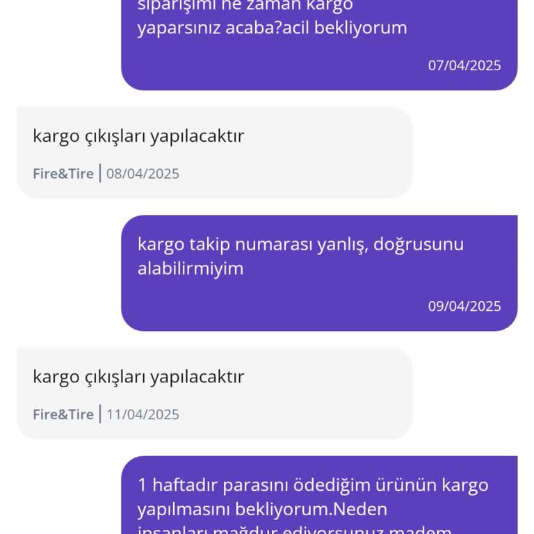 Fire-Tire Mağazasından Gelen Hayal Kırıklığı