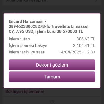 ForTravelBits Onayım Olmadan Hesabımdan Paramı Aldı