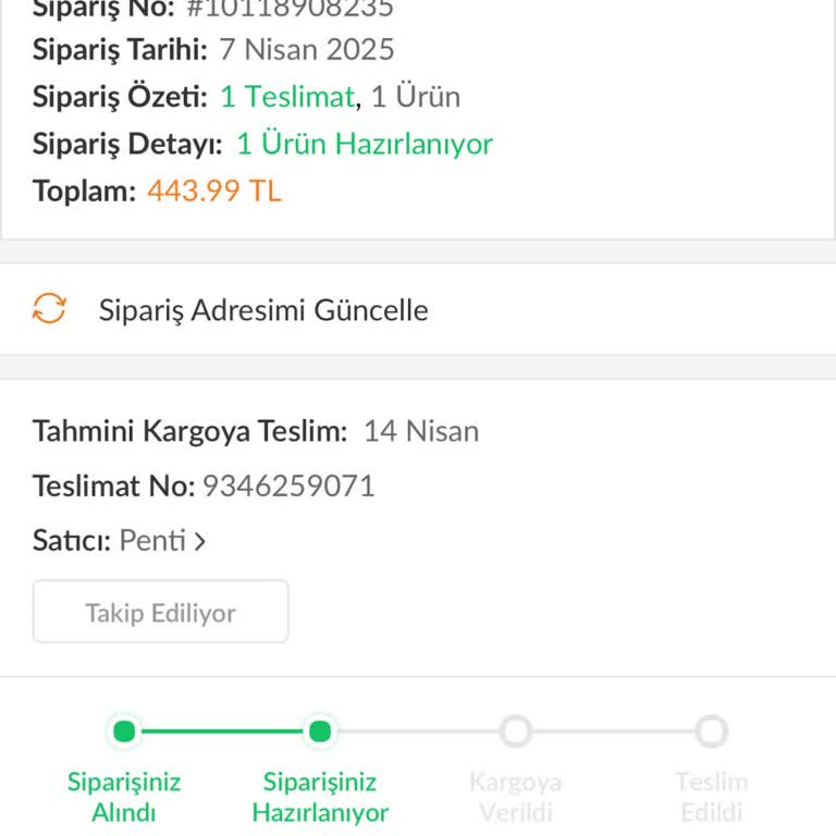 Trendyol Siparişim Hâlâ Kargoya Verilmedi!