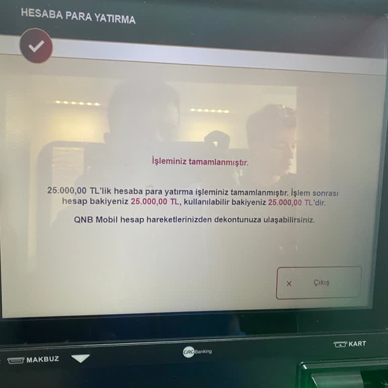 Zeytinburnu Şubesinde Para Yatırma Sorunu