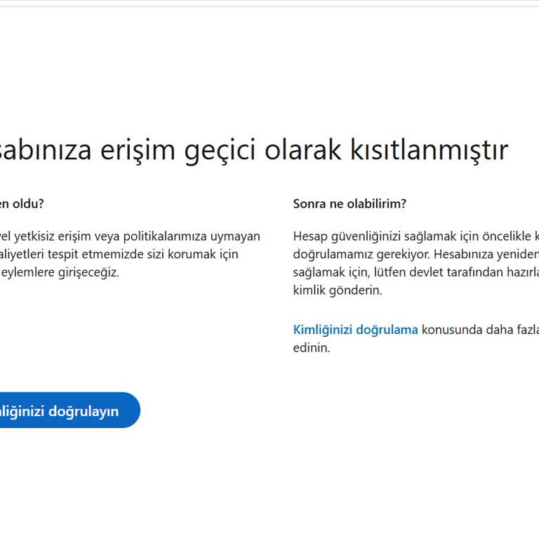 Linkedin Hesabım Sebepsiz Yere Kısıtlandı Ve Destek Bekliyorum