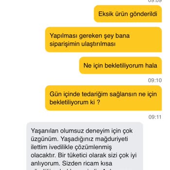 Eksik Ürün Ve İletişimsizlik Sorunu: Çözüm Bekliyorum!