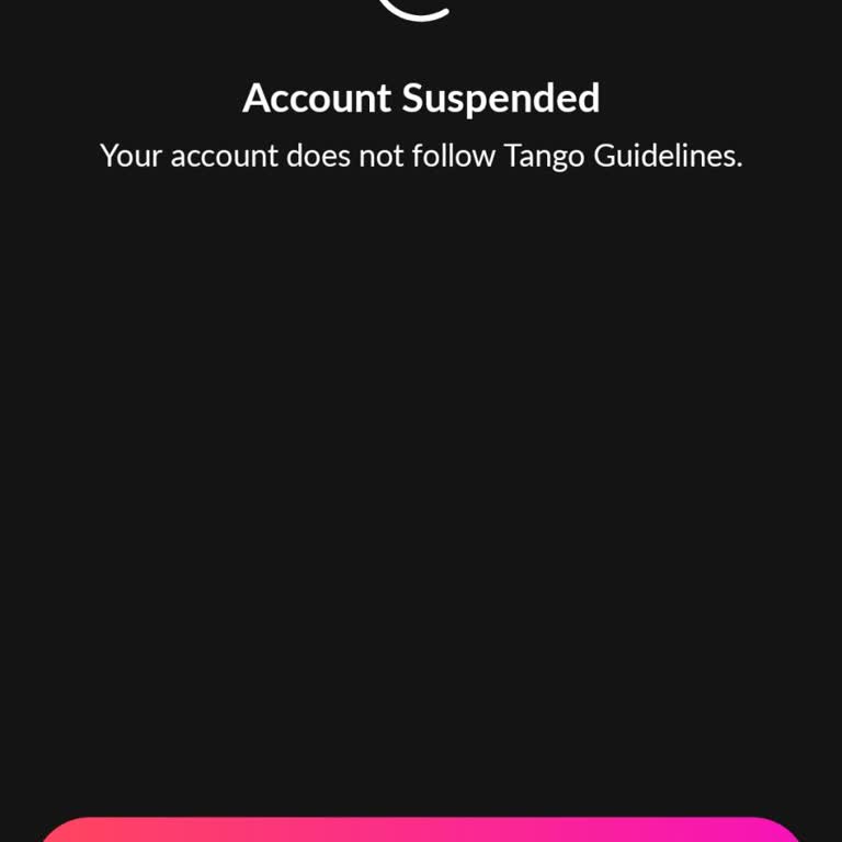Tango Suspended My Account From Streaming and Other Activities