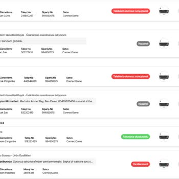 Garanti Kapsamında Tamir Edilmeyen Klavye Ve İletişimsizlik Sorunu