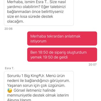 Buz Gibi Gelen Yemek Ve Sorumsuz Müşteri Hizmetleri