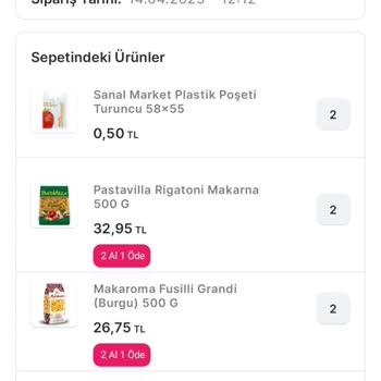 Migros Sanal Market Sipariş Sorunu